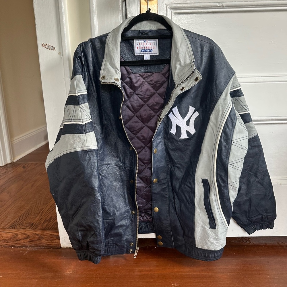 Vintage Leather New York Yankees Leather Jacket